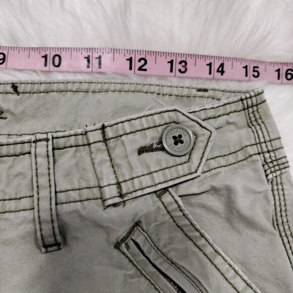 Jordache Vintage Twee Extra Low Cargo Capri Pants Embroidered Women's Size 6 - Picture 10 of 13